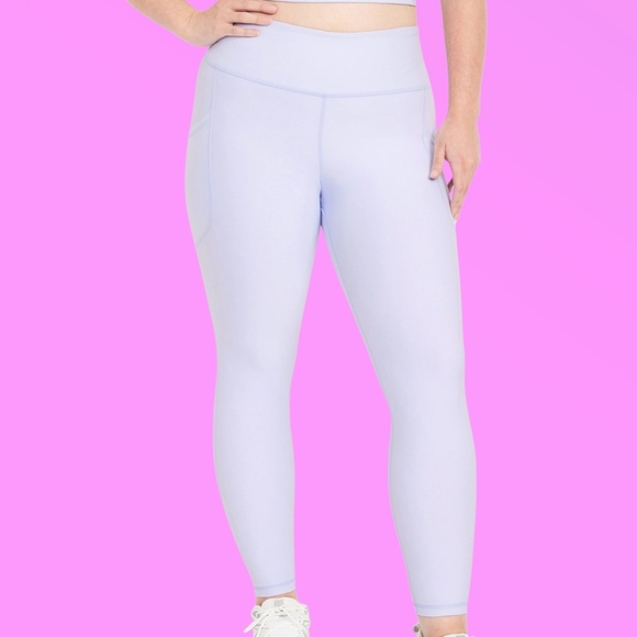 Old Navy Lilac Purple High-Waisted PowerSoft 7/8 Pocket Leggings Size 3X - Picture 1 of 6